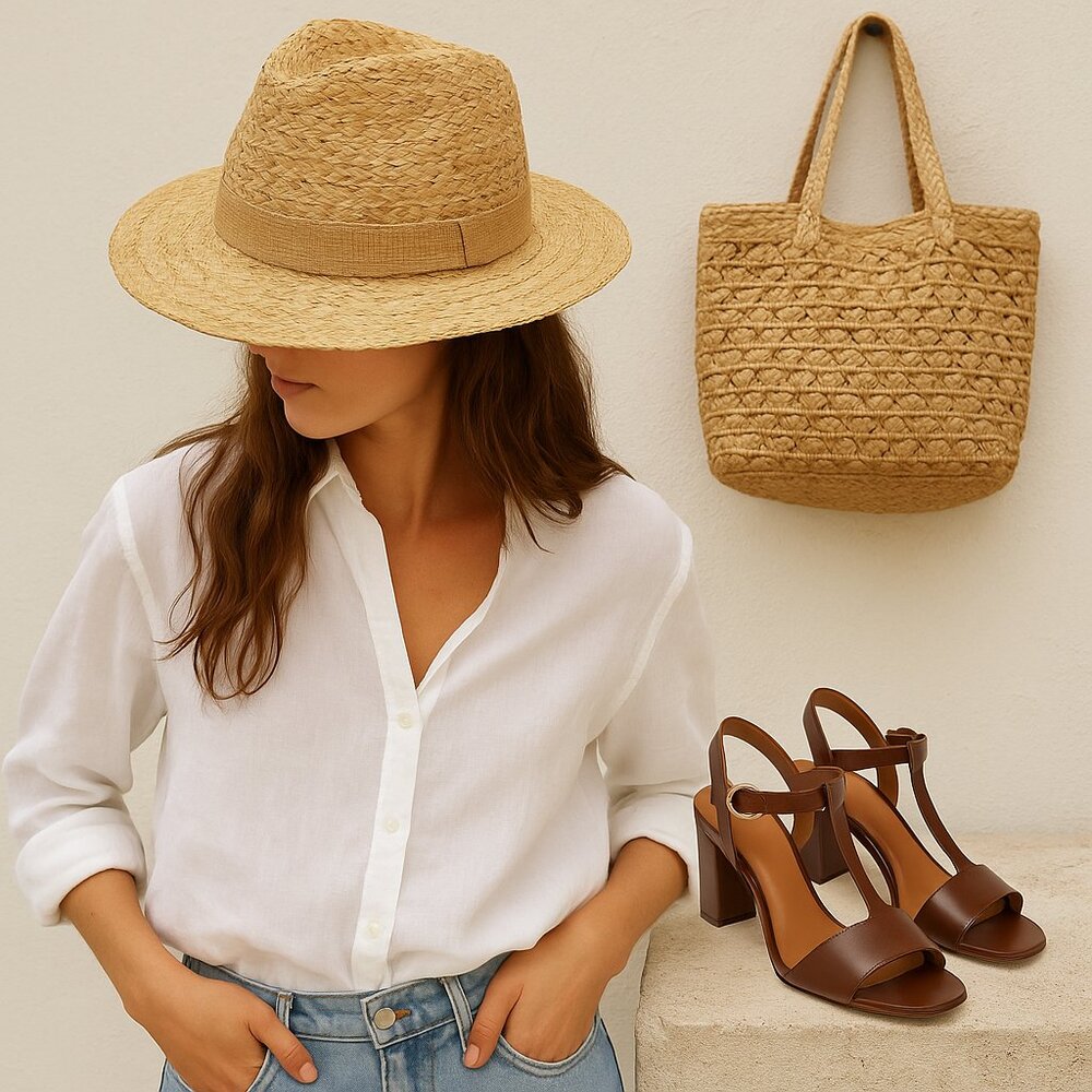 Scala Straw Fedora Hat | Timeless Fall Sophistica… - image 3
